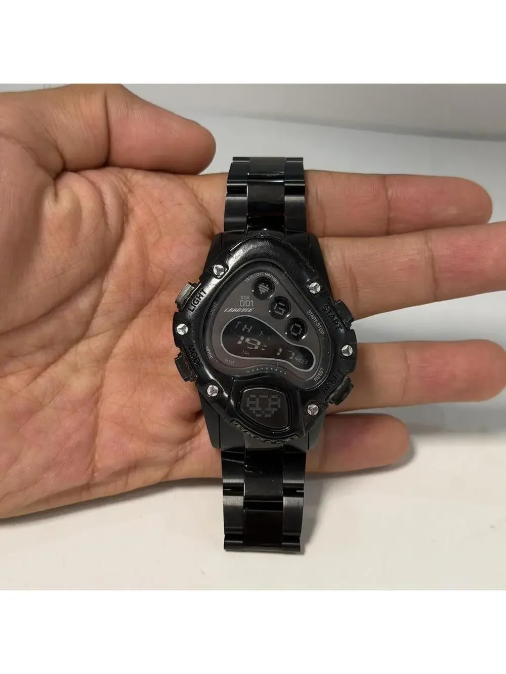 LAARVEE WATCH SINNGOUKI SGK001-PBBLKBLK Black Digital Watch